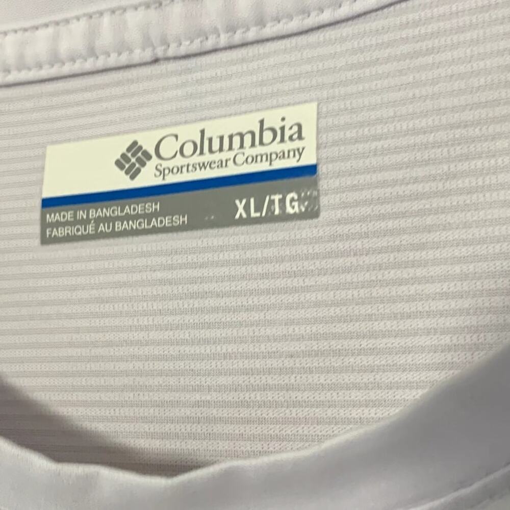Columbia Athletic T Shirt Omni Wick Performance Short Sleeve White Women's SZ XL - Picture 4 of 6